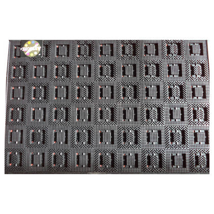 MAT ENTRANCE 24 X 36IN BLACK RUBBER