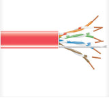 CABLE CAT5E FT6 SOL RED 1000FT UTP 350MHZ CMP PLENUM