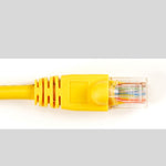 PATCH CORD CAT5E YEL 1FT SNAGLESS BOOT